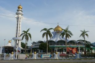 Georgetown-Penang-Malaysia-Stadtbild-Moschee